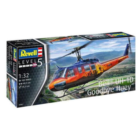 Plastic modelky vrtulník 03867 - Bell UH-1D "Goodbye Huey" (1:32) Revell