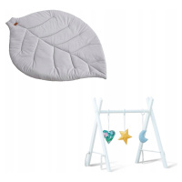 Vzdělávací stojan Baby Gym Gimanstický stojan matrace list velvet šedý