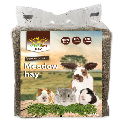 Seno NATURE LAND Meadow Hay z horských luk 3 kg