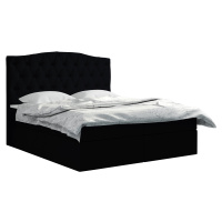 Eka Kontinentální čalouněná postel Exclusive - Fresh (90x200 cm) Barva látky - Fresh: Tmavě šedá