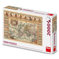 Puzzle 2000 Historická mapa světa