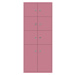 BISLEY LateralFile™ Lodge, s 8 uzamykatelnými boxy, výška 6 x 375 mm, 2 x 755 mm, růžová