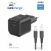 Swissten síťový adaptér GaN 1x USB-C 35W PD + datový kabel USB-C/Lightning 1,2 m černý