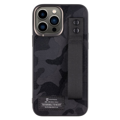 Tactical Camo Troop Drag Strap Kryt pro Apple iPhone 13 Pro Max černý