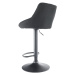 Barová židle TERKAN — ekokůže/kov, více barev hnědá/černá