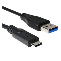 Kabel C-TECH CB-USB3C-20B USB 3.0 AM na Type-C kabel (AM/CM), 2m, černý