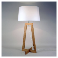 Aluminor Stolní lampa Sacha LT z textilu a dřeva