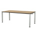 mauser Elegantní výškově nastavitelný stůl, v x š x h 650 - 850 x 1800 x 800 mm, deska s plným j