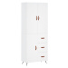 vidaXL Skříň highboard bílá 69,5 x 34 x 180 cm kompozitní dřevo