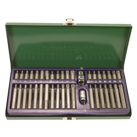 Sada 40 bitů (IMBUS, TORX, XZN), adaptér 1/2” a 3/8” - JONNESWAY S29H4140S