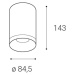 LED2 1150421D TUBUS A, W DIM 9W 2700K