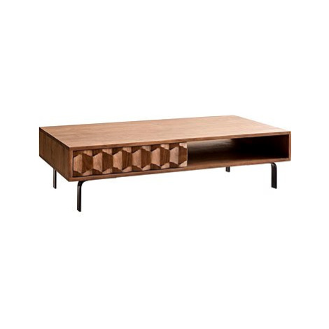 Delife Konferenční stolek Fevo 115 × 60 × 40 cm, hnědá akácie