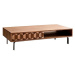 Delife Konferenční stolek Fevo 115 × 60 × 40 cm, hnědá akácie