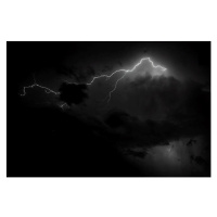 Fotografie lightning in dark sky, CCeliaPhoto, 40x26.7 cm