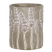 Obal kulatý SAULT 1-01WP keramika dekor květ fialovo-hnědá 13,8cm