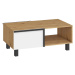 ArtCross Konferenční stolek LARS-03 | 2D Barva: craft tobaco/bílá
