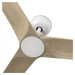 FARO HEYWOOD S stropní ventilátor, bílá/tmavé dřevo DC SMART