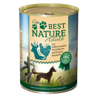 Best Nature Dog Adult 12×400 g – výhodné balení - zvěřina, kuřecí & nudle