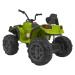 Mamido Dětská elektrická čtyřkolka ATV s ovladačem, EVA kola zelená