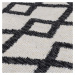 Flair Rugs koberce Kusový koberec Deuce Teo Recycled Rug Black Rozměry koberců: 120x170
