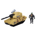 Tank s figurkou 25 cm