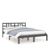 Rám postele šedý masivní dřevo 200 × 200 cm, 3105427