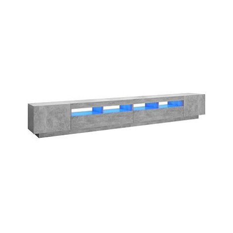 SHUMEE s LED osvětlením betonově šedý 300 × 35 × 40 cm