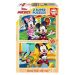 EDUCA Dřevěné puzzle Mickey a Minnie 2 × 16 dílků