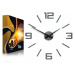 ModernClock 3D nalepovací hodiny Reden 60x60 cm šedé