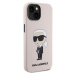 Zadní kryt Karl Lagerfeld Liquid Silicone Ikonik NFT pro Apple iPhone 15, pink