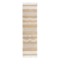 Flair Rugs Běhoun Jubilant Medina Jute Natural / Ivory 60 × 230