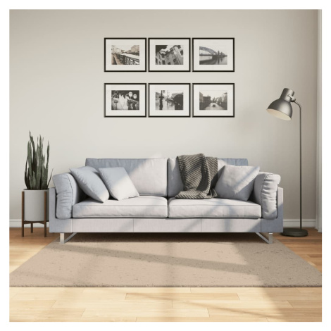 vidaXL Koberec HUARTE krátký vlas měkký a pratelný pískový 160x160 cm