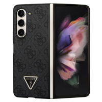 Guess 4G PU Leather Triangle kryt Samsung Galaxy Z Fold5 černý