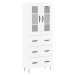 vidaXL Skříň highboard lesklá bílá 69,5 x 34 x 180 cm kompozitní dřevo