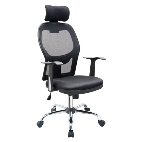 Otočná kancelářská židle ELPO — síť, látka, černá