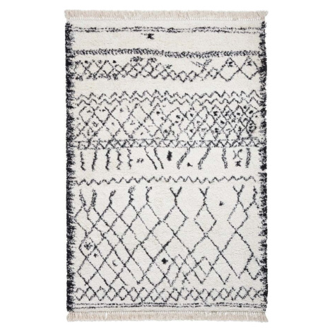 Bílý/černý koberec 230x160 cm Boho - Think Rugs