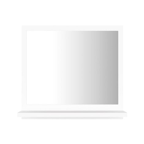Koupelnové zrcadlo bílé 40×10,5×37 cm dřevotříska 804553 SHUMEE