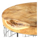 Přístavný stolek TRIEN 1 teakové dřevo/kov, průměr 50 cm