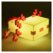 Minecraft Světlo - Axolotl Bílá/růžová
