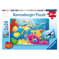 Ravensburger 07815 puzzle pod mořem 2x24 dílků