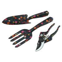 Garvia Sada zahradního nářadí 3ks Dark Flowers
