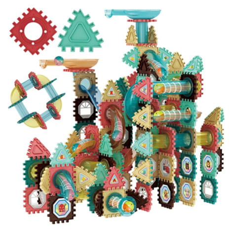 Woopie Stavebnice konstrukční 3D vzdělávací sada kuličková dráha 228 ks