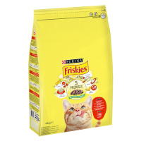 PURINA Friskies Cat s hovězím, kuřecím a zeleninou - 2 x 4 kg
