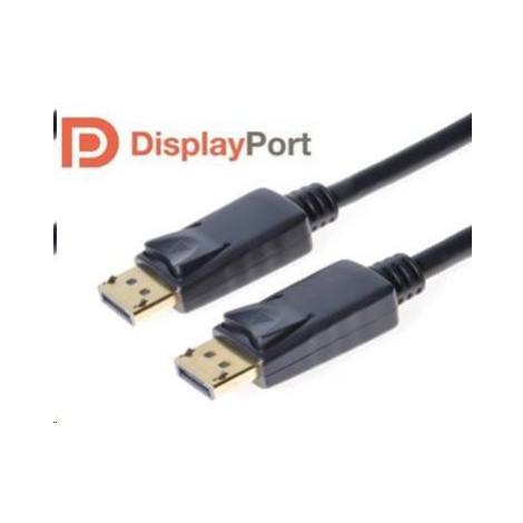 PREMIUMCORD DisplayPort 1.2 přípojný kabel M/M, zlacené konektory, 1m