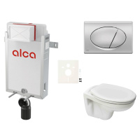 Cenově zvýhodněný závěsný WC set Alca k zazdění + WC S-Line S-line Pro SIKOAP3