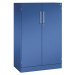 C+P Skříň s otočnými dveřmi ASISTO, výška 1292 mm, šířka 800 mm, 2 police, enciánová modrá/enciá