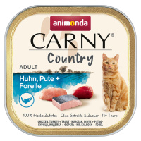 Výhodné balení animonda Carny Country Adult 64 x 100 g - kuřecí, krůtí, pstruh