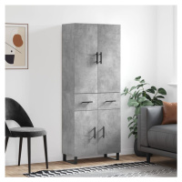 vidaXL Skříň highboard betonově šedá 69,5x34x180 cm kompozitní dřevo