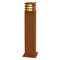 SLV BIG WHITE RUSTY SQUARE 70, venkovní stojací lampa, LED, 3000K, hranatá, rezavé železo, D/Š/V