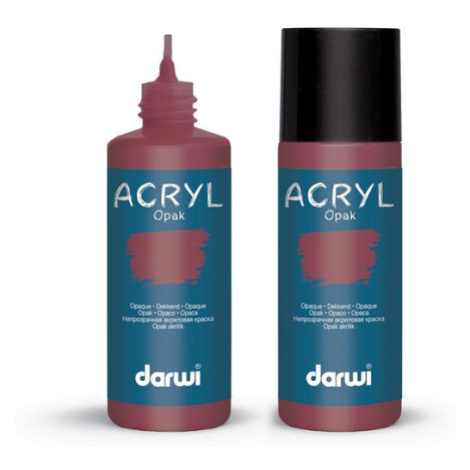 Akrylová barva DARWI ACRYL OPAK 80 ml, vínová červená
